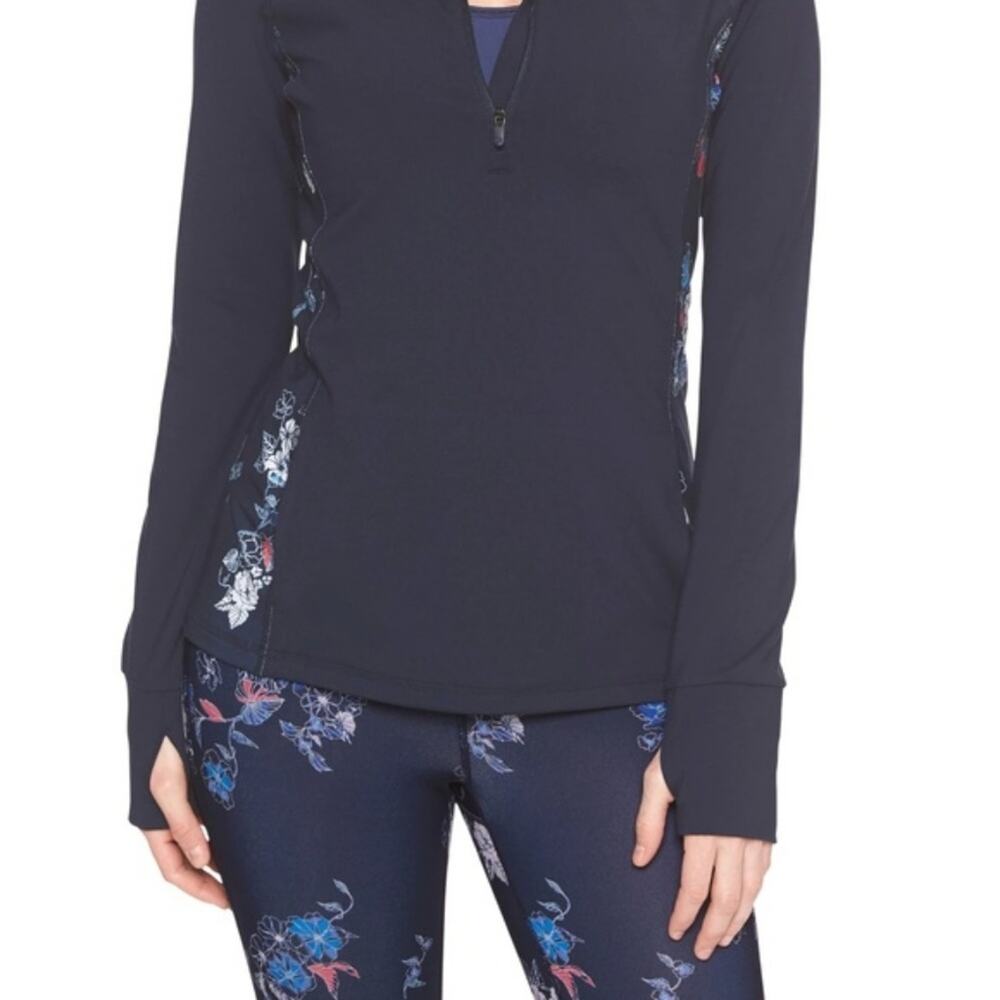 Gap Fit Flower Pattern Colorblock Print Jacket - Picture 6 of 8